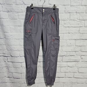 Stylish Scrub Pants Joggers with Pink Details